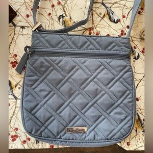 Vera Bradley quilted fabric crossbody bag.
